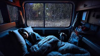 Sounds Rain and Thunder on Window Car  Overcome Insomnia Relax for Deep Sleep Study White Noise [upl. by Divaj]