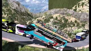 Crash or Get Crashed HeartStopping Moments in a Simulator  Euro Truck Simulator 2 [upl. by Shakespeare464]