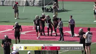 Carnegie Mellon Football Highlight vs Geneva 91424 [upl. by Novihs910]