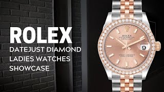 Rolex Datejust Diamond Ladies Watches Showcase Review  SwissWatchExpo [upl. by Eneli]