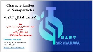 تجهيز العينة النانوية لمطياف الاشعة فوق البنفسجيةالضوء المرئيUVVisible Spectroscopy [upl. by Skutchan]