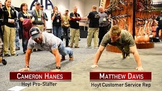 PushUp contest with Cameron Hanes and Matthew Davis [upl. by Godart]