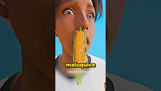 Um pé de milho no nariz 🌽 curiosidades fatoscuriosos shorts [upl. by Annaxor773]