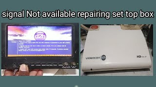 signal Not available repairing set top box d2h Videocon [upl. by Arrad]