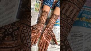 semi bridal Mehedi design leatestmehndidesign hennadesigns shortvideo [upl. by Gonzalez]