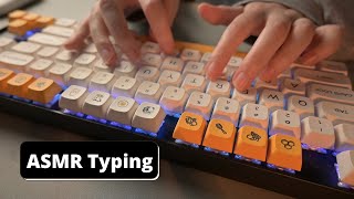 ASMR keyboard typing  no talking  mechanical soft keyboard [upl. by Yssak]