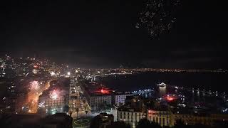 Capodanno 2019 a Napoli fuochi artificiali [upl. by Hayman]