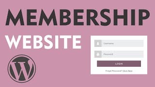 How to make a Membership Website with WordPress 2017  Accept Payments [upl. by Dexter]