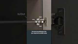 How To Adjust Kitchen Cabinet Hinges from Howdens howdens cabinet spaceplug howto [upl. by Lyrej]