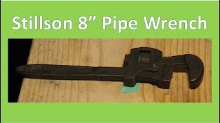 Walworth Stillson 8quot Pipe Wrench Restoration 5 minute fix vid [upl. by Abdu]