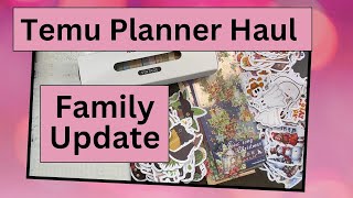 Temu Planner Supplies Haul  Great Prices  Seasonal stickers washi tape stencils and more [upl. by Notsrik983]