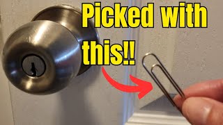 DIY how to pick a lock with paperclips [upl. by Lugo561]