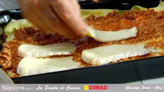 Lasagne con toma piemontese  Chef Beppe Sardi  Scuola di cucina Saporie [upl. by Ajidahk]