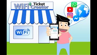 Gana dinero con tu Internet Crea Tickets Vouchers Fichas para Routers Mikrotik WiFi Ticket Creator [upl. by Ymrots]