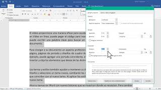 Espaciado de texto en Word [upl. by Yaned]