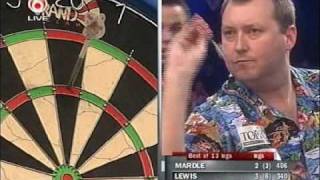 Adrian Lewis vs Wayne Mardle Part 1  2007 International Dart League  2nd Round [upl. by Wilmott182]