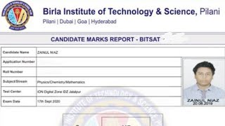 BITSAT Result 2024  Session 2 Score Card Cut Off Marks Merit List [upl. by Branen147]