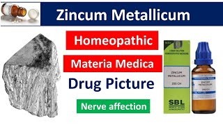 Zincum Metallicum Homeopathic Medicine  Drug Picture  Materia Medica bhms materiamedica zincum [upl. by Abate]