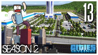 Cities Skylines  S2 Ep13  The Logistics Center [upl. by Aihseuqal]