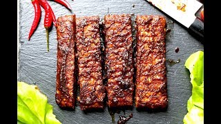 Tempeh Vegan Ribs I The Buddhist Chef [upl. by Willa]