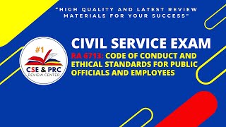 Civil Service Exam Drill for 2024 RA 6713 CODE OF CONDUCT AND ETHICAL STANDARDS [upl. by Nivlen381]