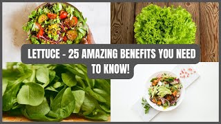 Lettuce Benefits l Vegetables l Health [upl. by Acimak]