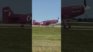 Listen to that engine P51 Mustangs “Plum Crazy” oshkosh aviation spotter aviationlovers [upl. by Oicaroh]