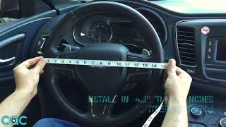 SW603 Steering Wheel Cover Installation How to Install [upl. by Nwonknu]