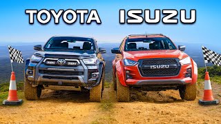 Toyota Hilux vs Isuzu DMAX ¡RETO OFFROAD [upl. by Niarb952]