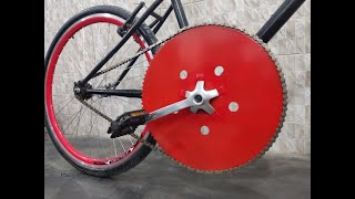 increase the maximum speed of your bikehomemade giant crank bike [upl. by Lief]