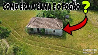 COMO ÉRA O FOGÃO A LENHA E A CAMA QUE ELES USAVAM ANTIGAMENTE NESSA CASA [upl. by Shuping]