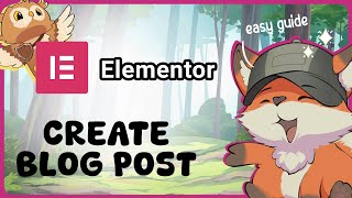 Elementor How to Create a Blog Post Page  Guide Glimpse [upl. by Biamonte]