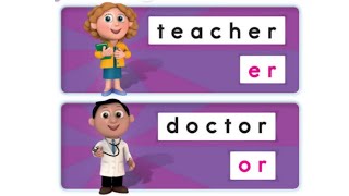 Oxford Phonics World student book level 5  Letter Combinations  disc 1  Unit 1  er or  teacher [upl. by Meador133]