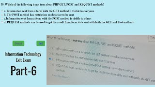 Exit exam for information technology 2016 EC  part6 [upl. by Ahsata]