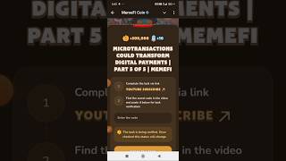 Microtransactions Could Transform Digital Payments  Part 5 Of 5  Memefi [upl. by Eetnod]