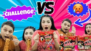 2X Spicy 🌶️ Ramen Noodles Eating Challenge  Husband Wife Challenge  2X Korean Noodles 🍝 [upl. by Alithia]