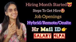 Hiring Started tamil freshers hiring workfromhome job jobfair jobs opening opportunity [upl. by Idok]