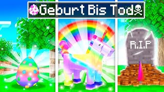 GEBURT bis TOD eines EINHORN ✿ Minecraft DeutschHD [upl. by Enenaj]