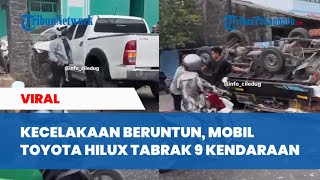 Kecelakaan Beruntun Mobil Tabrak Sejumlah Kendaraan di Cipondoh Tangerang [upl. by Kerwon]