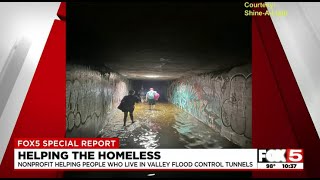 Helping the homeless who live in Las Vegas Valley flood control tunnels [upl. by Trebla785]