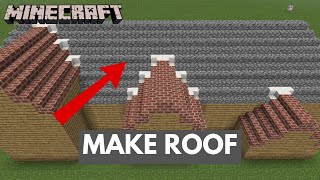 How to Make Roof in Minecraft 2024  Minecraft Tutorial [upl. by Evan522]