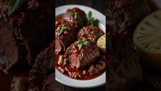 ðŸŒ¾ðŸ…ðŸ¥© ðŸ‡®ðŸ‡¹ Italian Beef Braciole Recipe ðŸ–ðŸ§…ðŸ§„ [upl. by Mastat]