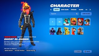 NEW Marvel mashup skin GHOST RIDURRR Fortnite Battle Royale [upl. by Ecirb]