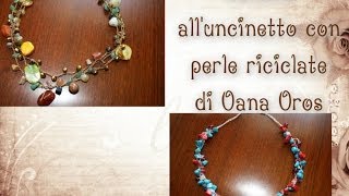 collana con perle fantasia alluncinetto [upl. by Aissatan]