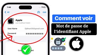 Comment voir le mot de passe de votre identifiant Apple si vous lavez oublié [upl. by Ebbarta]