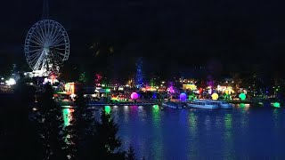 Panorama von der nächtlichen Uferpromenade in Titisee  Hochschwarzwald [upl. by Klarrisa]