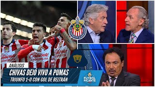 ANÁLISIS Chivas venció 10 a Pumas en el partido de ida de los cuartos en Liguilla  Futbol Picante [upl. by Florry]