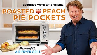 How to make Roasted Peach Pie Pockets with Brie amp Balsamic recipe  Cooking with Eric Theiss [upl. by Erdei948]