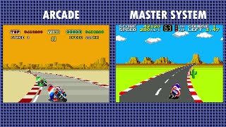 Arcade Vs Master System  HangOn [upl. by Ezana]