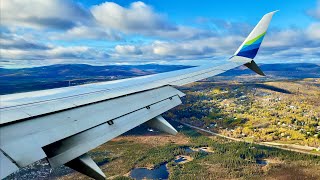 4K – Stunning Fairbanks Landing – Alaska Airlines – Boeing 737900 – FAI – N215AK – SCS Ep 734 [upl. by Akilak721]